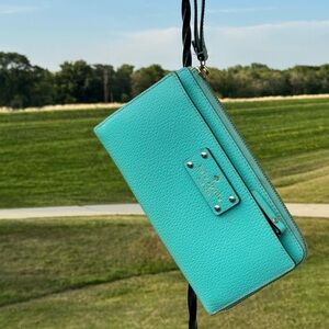 Kate Spade Turquoise Wristlet Wallet